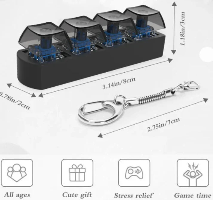Llavero Teclado Anti Ansiedad